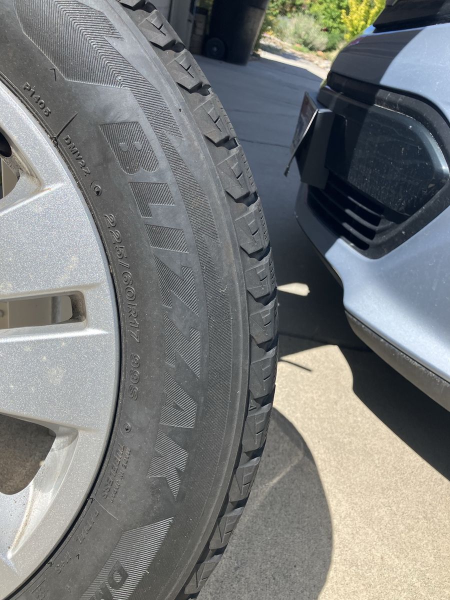 Blizzak snow tires set of 4