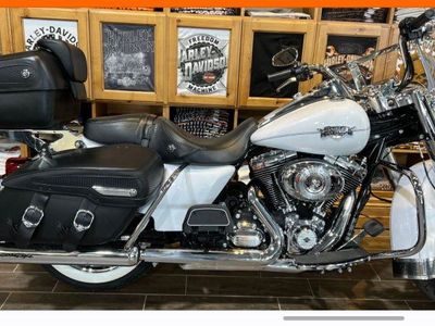 Hard leather saddlebags and tour pack