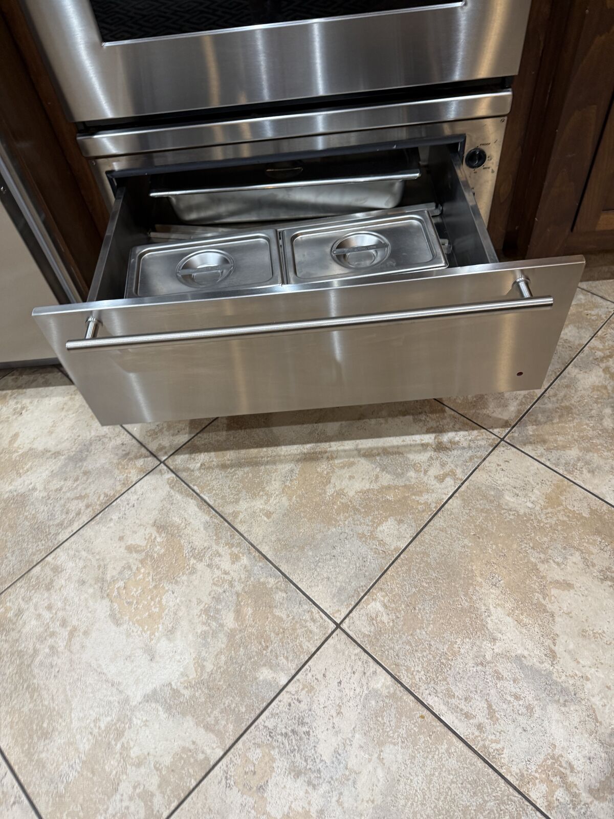 GE Monogram warming drawer