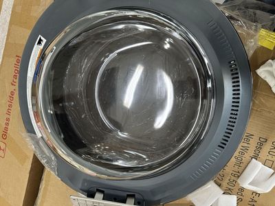NEW OEM GE Smart Front-Load Washer Door Full Assembly & Hinge (UltraFresh Vent System)