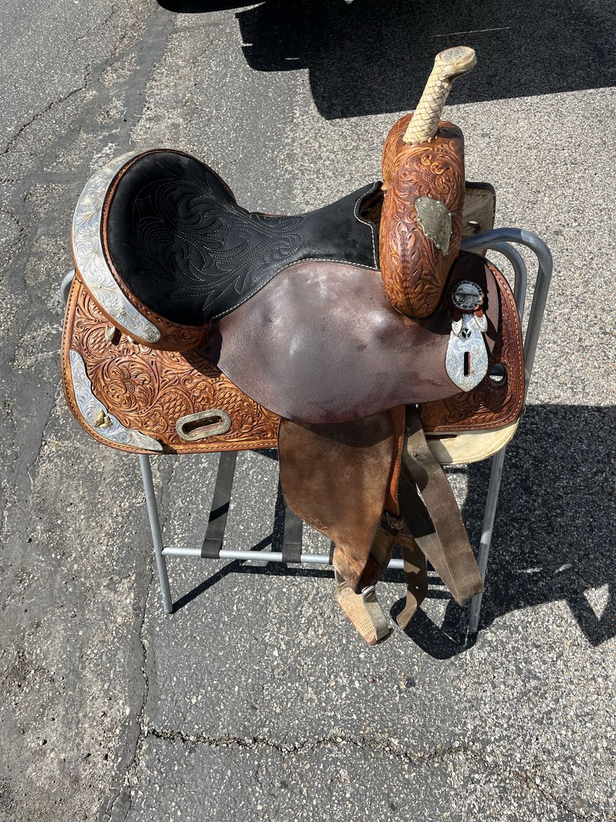 Martha Josey Custome Silver Series Saddle 16”