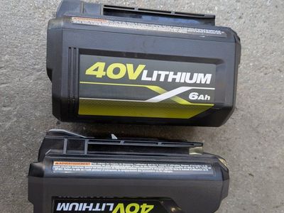 Ryobi 6.0ah 4.0 40v 40 volt battery mower trimmer