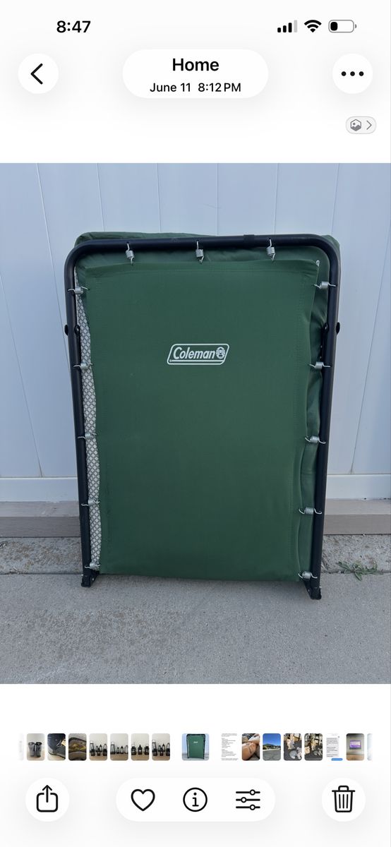 Coleman Foldable Camping Cot / bed