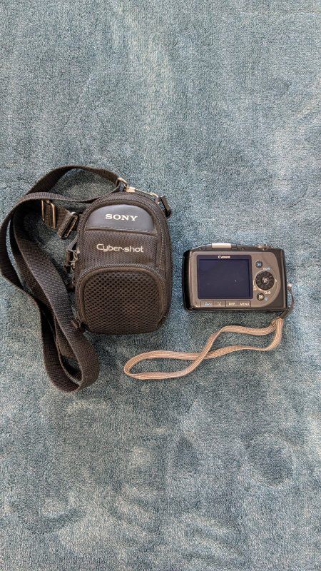 Vintage Canon PowerShot SX100 IS Camera w/ Case