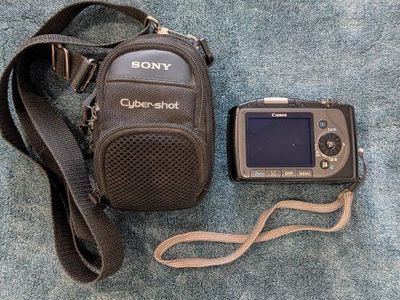Vintage Canon PowerShot SX100 IS Camera w/ Case