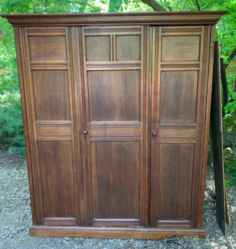 Turn of the Century  Three-Door Armoire Wardrobe Closet (Breaks down)