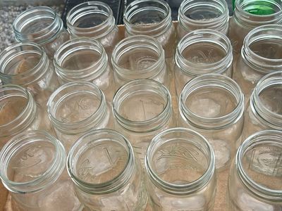 Mason Jars - Regular or wide Mouth for Canning & Storage, Various Sizes
