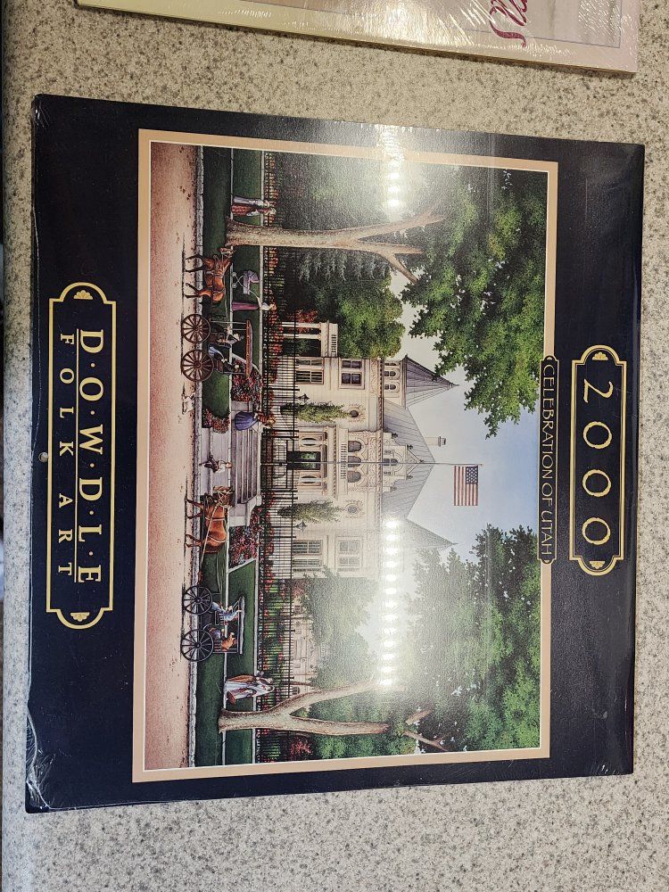 Dowdle Folk Art "Celebration of Utah" 2000 Wall Calendar - New, Sealed