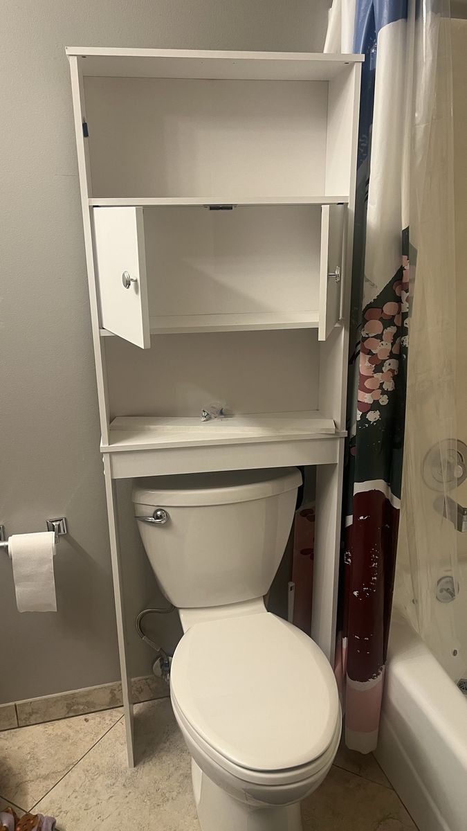 Bathroom shelving unit