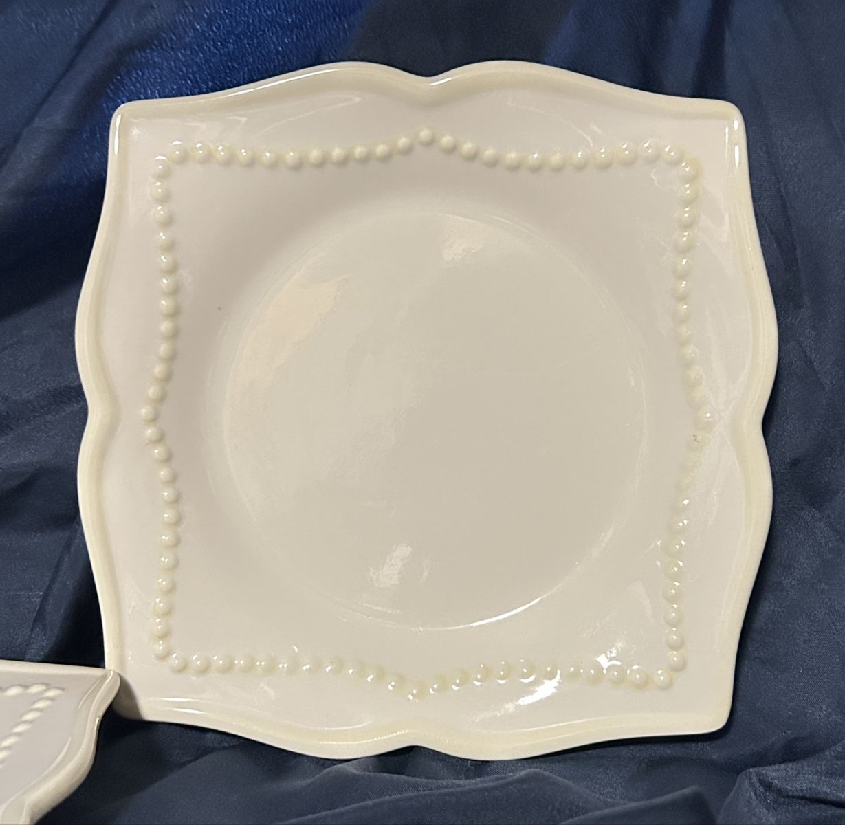 NEW Princess House Pavilion Set of Three Salad/ Dessert/ Sandwich Plates Never Used.