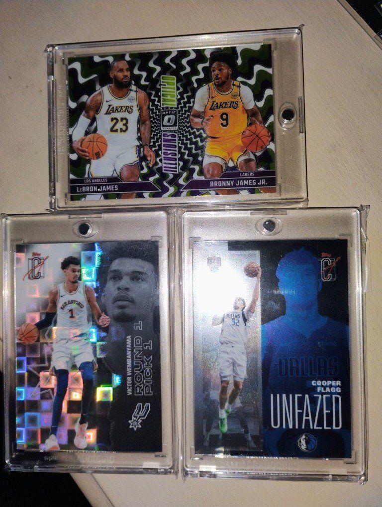 Panini NBA Rookie Cards: Victor Wembanyama, Bronny & LeBron James, Cooper Flagg