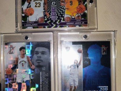 Panini NBA Rookie Cards: Victor Wembanyama, Bronny & LeBron James, Cooper Flagg