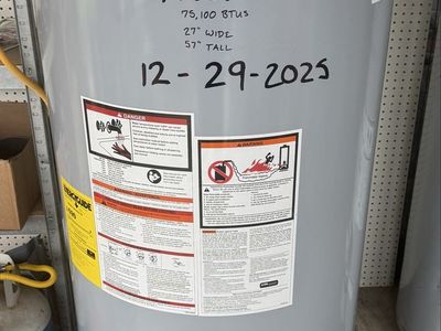 New 75 Gallon PROPANE Water Heater