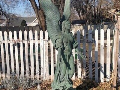 6 foot+ Tall Bronze Angel Statue, $7,000 (price reduced again!!)