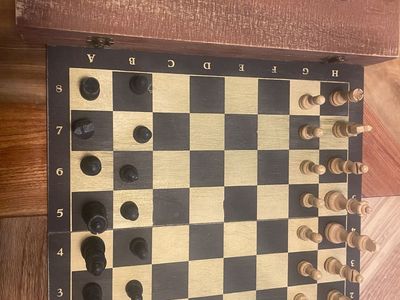 Classic Parlor chess/checker set