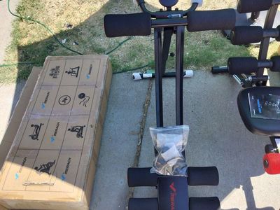 MERACH Abdominal Trainer Core Workout Machine with LCD Monitor - Home Gym Fitness Equipment