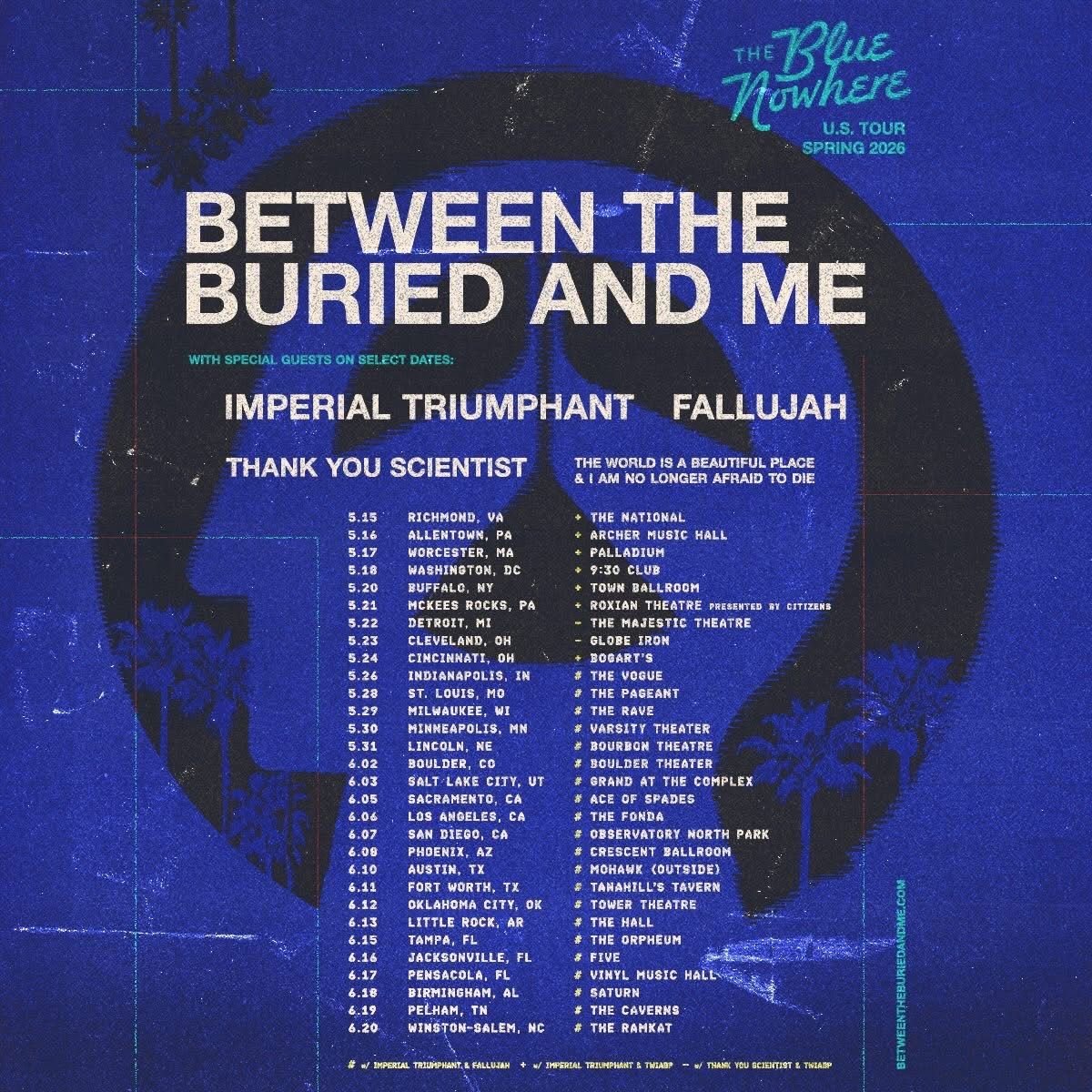 Between the Buried and Me Ticket (6/3)