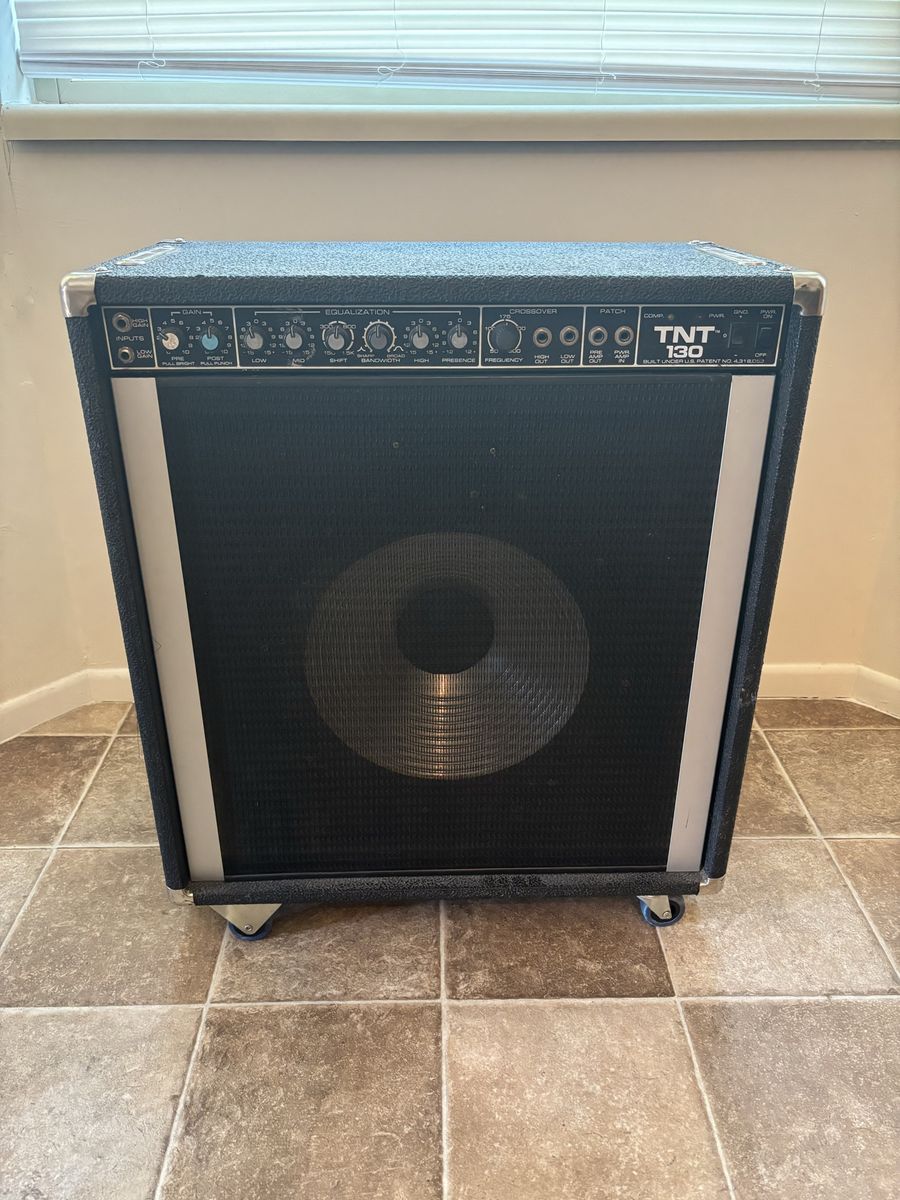 1980s Peavey Bass Amp, 130 watts, New Speaker 