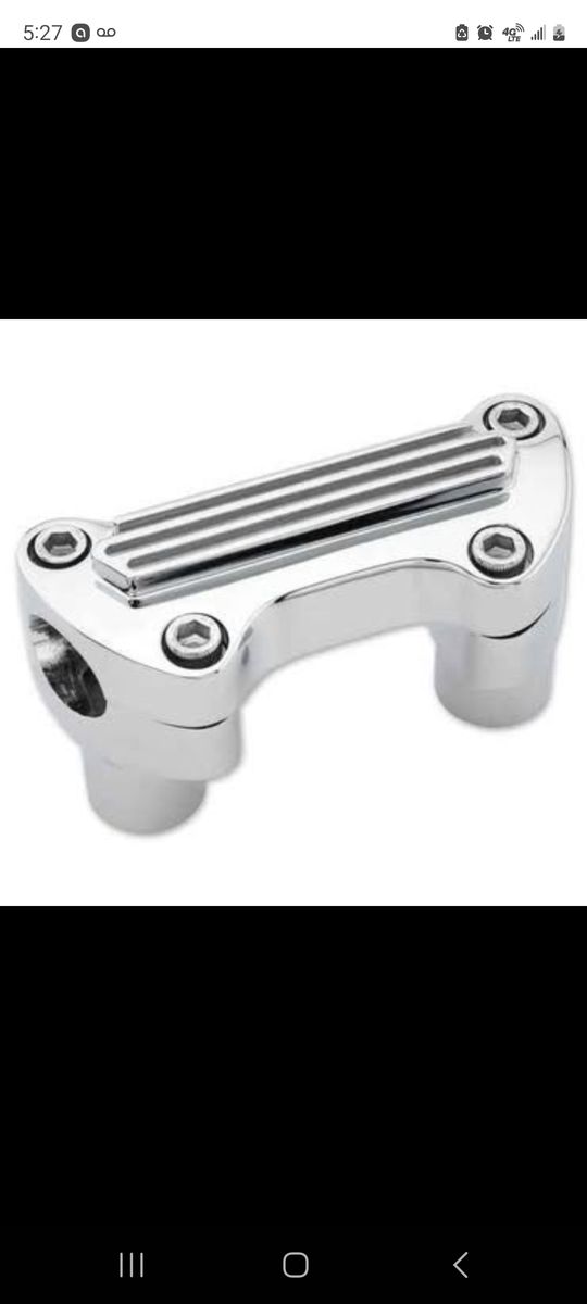 Factory 47 Chrome Riser Kit for standard 1" diameter handlebars