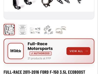 Full-Race 2011-2016 Ford F-150 3.5L EcoBoost Turbo Install Kit W/Billet Adaptors