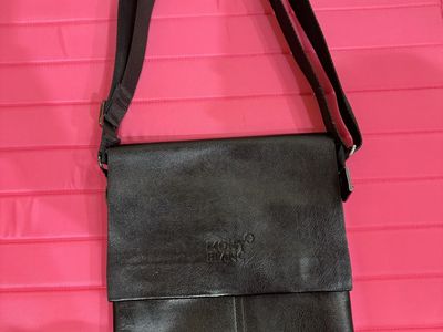 Men Mont Blanc medium leather bag