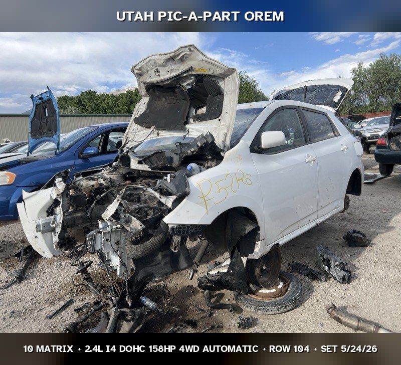 2010 Toyota Matrix Parts - UTPAP Orem