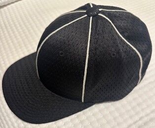 Richardson Football Six-White Pipe Flex Hat Adult LG/XL