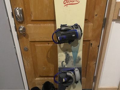 Snowboard with Bindings and Boots