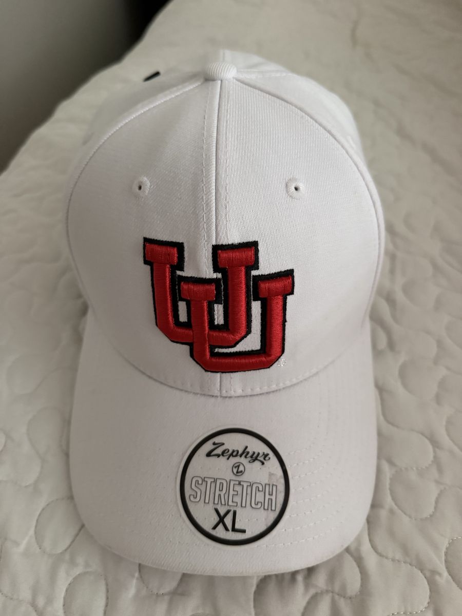 Zephyr University of Utah Utes Stretch Fit Hat Cap White XL