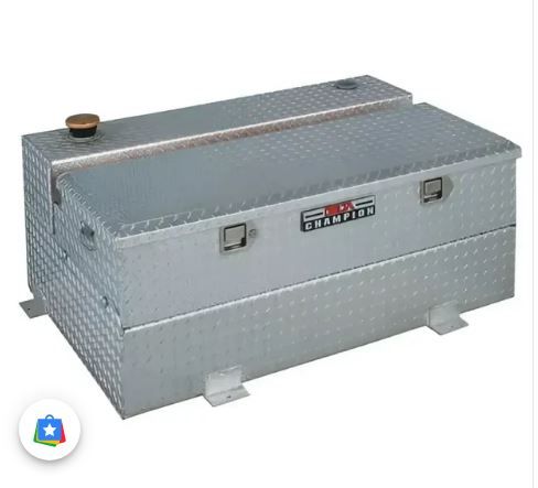 Delta Champion 72 Gallon L-Shaped Aluminum Consolidated Liquid Transfer Tank & Toolbox Combo 433000  Duramax Cummins Super Duty