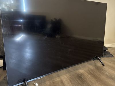 65-inch BROKEN Black Flat Screen TV