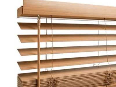 New in the box Hunter Douglas white and brown blinds