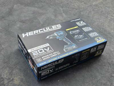 Hercules 20V Brushless 1/2 in. Drill / Driver Combo Kit (HCB91K1)