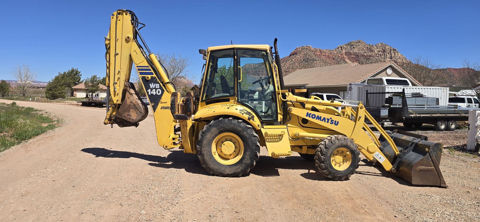 2007 komatsu WB 140 utility