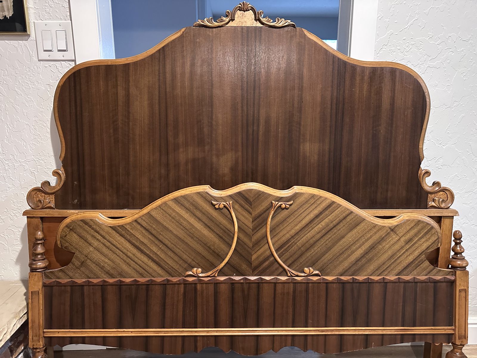 Antique Headboard and Footboard