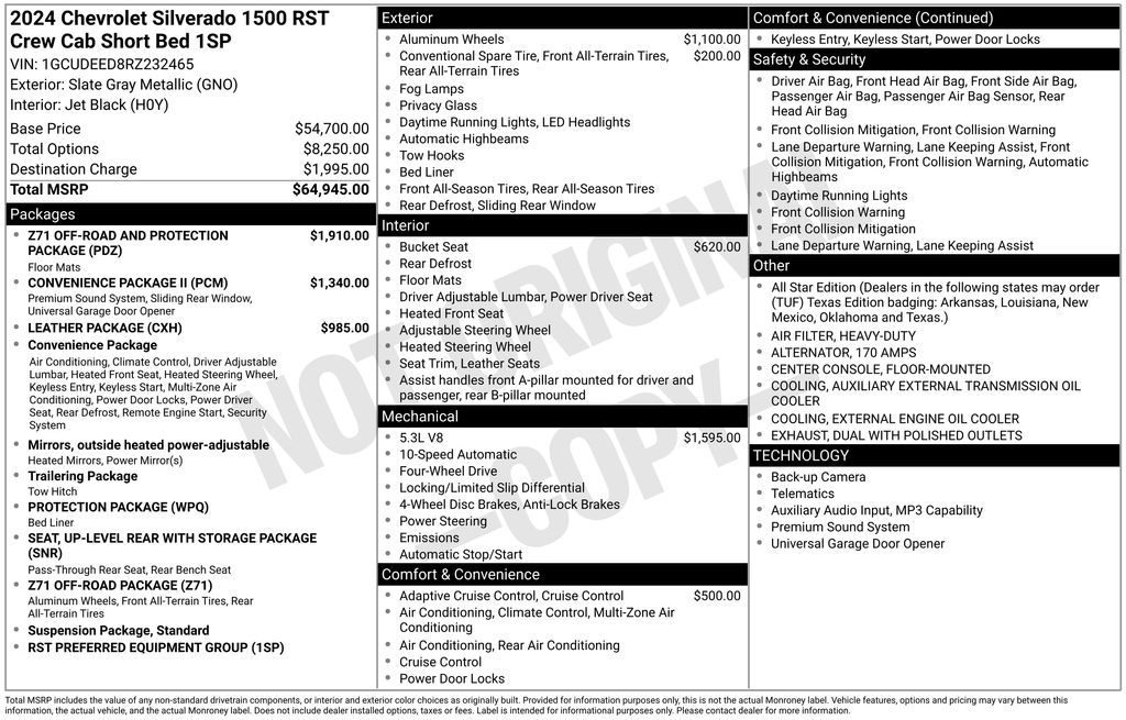 2024 Chevrolet Silverado 1500 RST