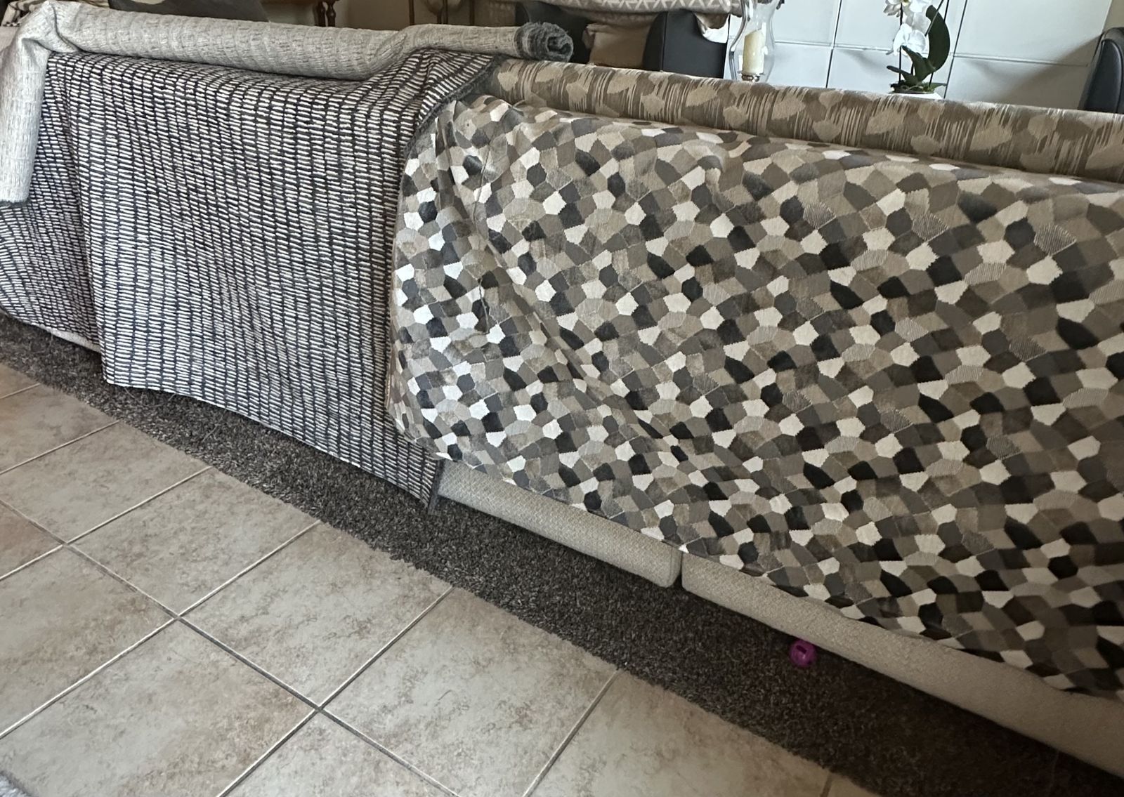 Designer Upholstery Fabric Remnants – 2 Rolls – $50 for Both