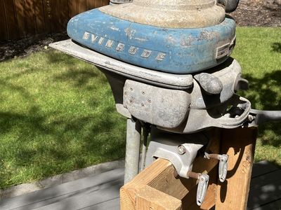 1948 Evinrude Zephyr outboard boat motor, 4 cylinder 5.4 horsepower
