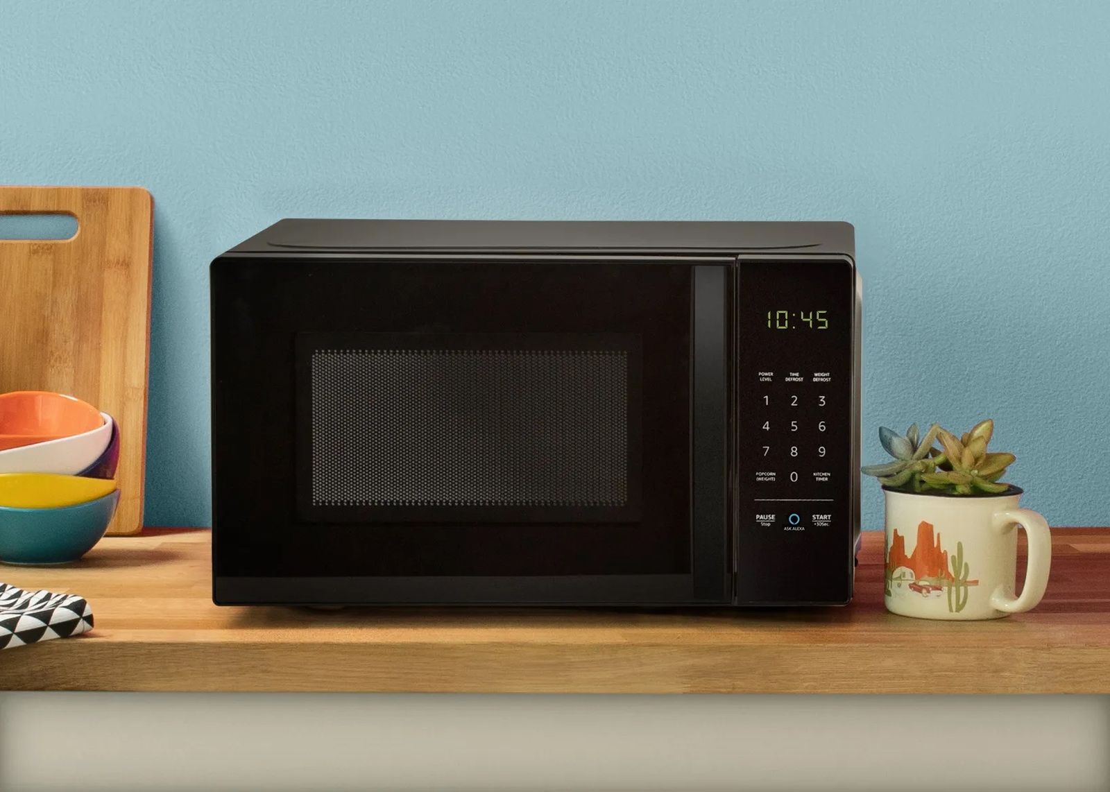 Amazon Alexa Voice Controlled Smart Microwave,  S9N29R 700W Countertop Microwave Oven - Black