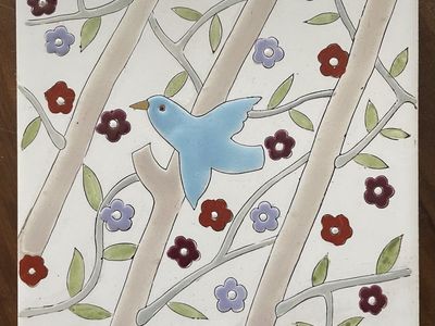 Ceramic Bird Trivet/Hotpad