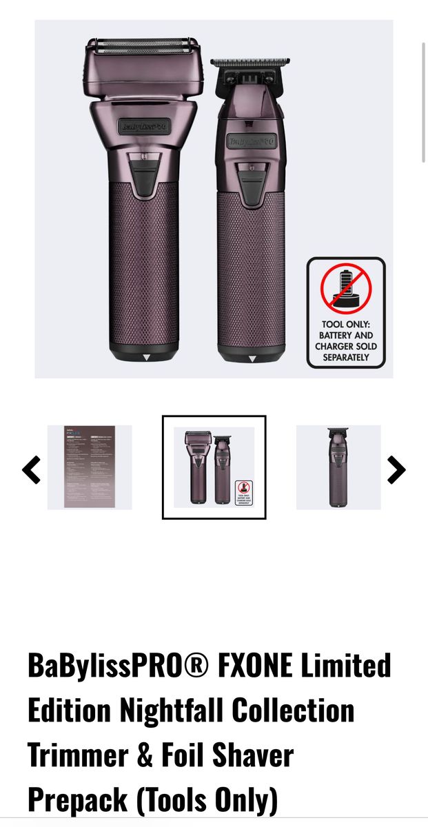 Babyliss fx one trimmer and shaver And Batteries