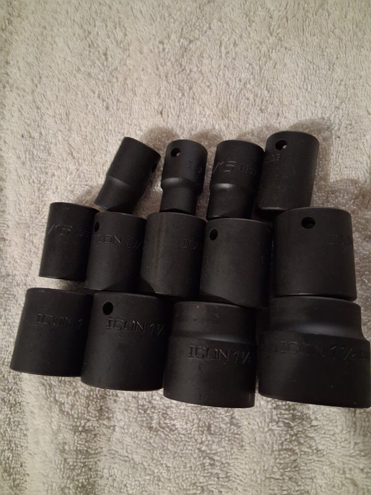 Icon Half inch drive impact socket metric