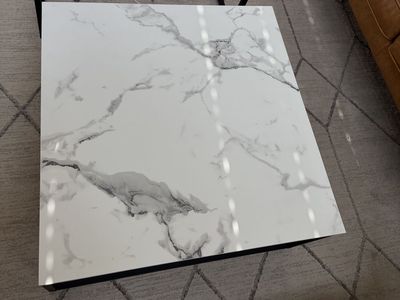Modern Coffee Table with Marble Look