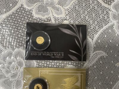 Two 1/2 Gram Gold Coins