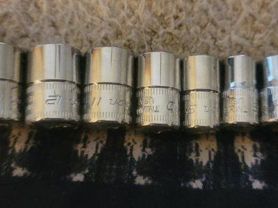 Snap-on 1/4" shallow sockets