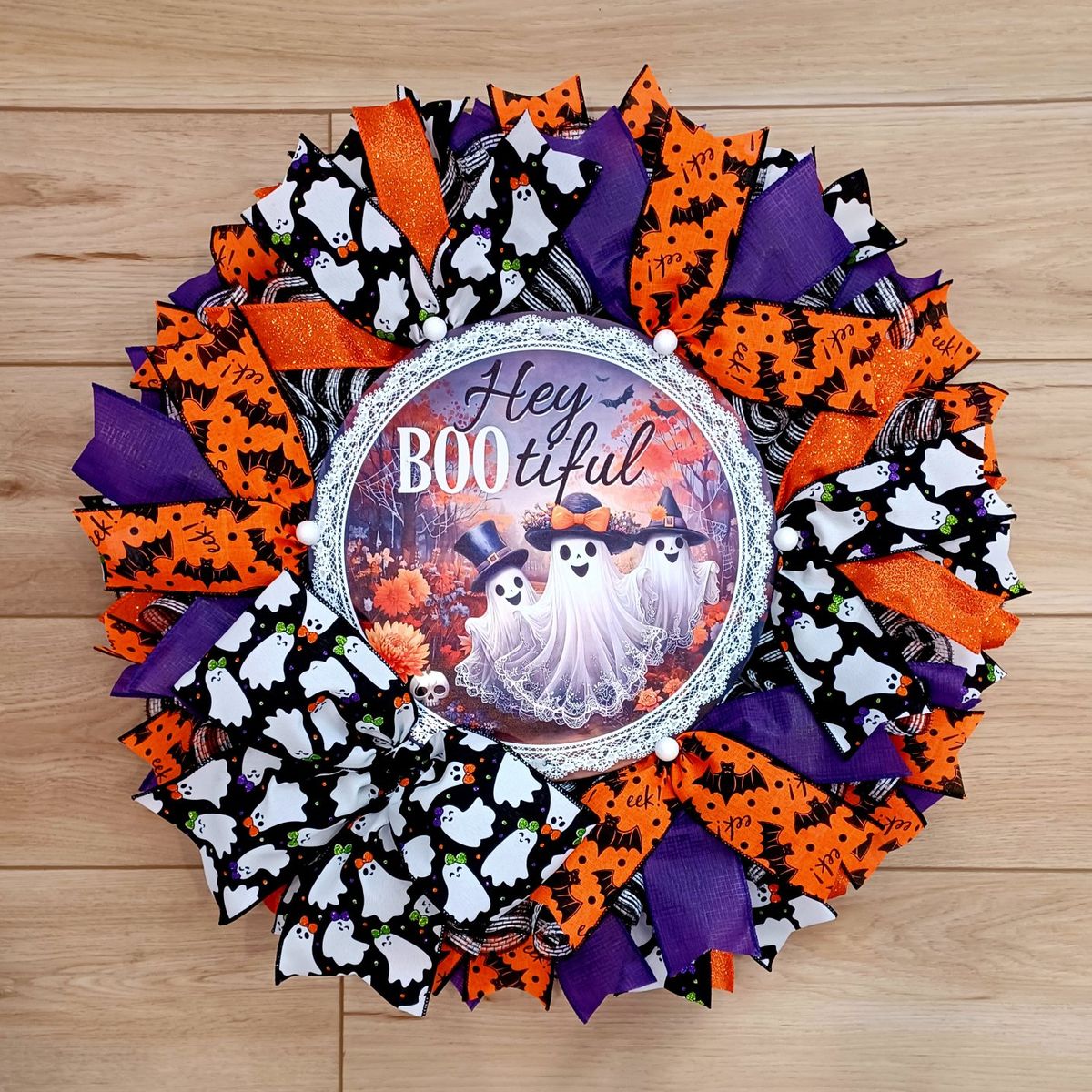 Hey BOOtiful Halloween Wreath