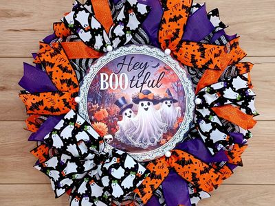 Hey BOOtiful Halloween Wreath