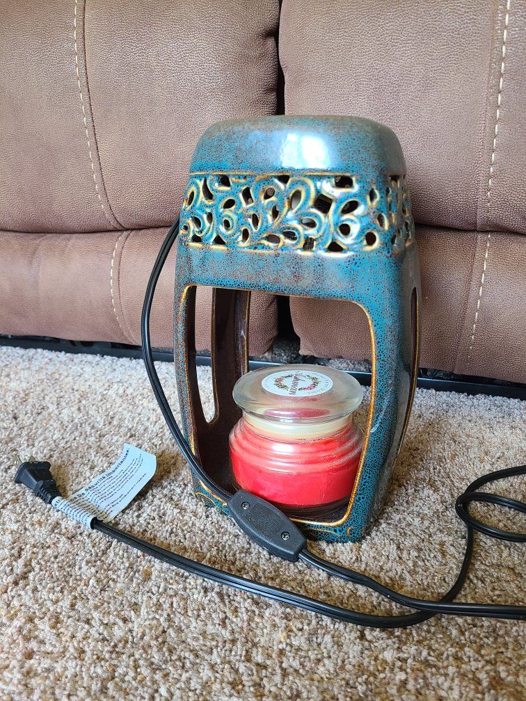 Wax warmer and candle