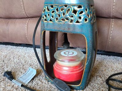 Wax warmer and candle
