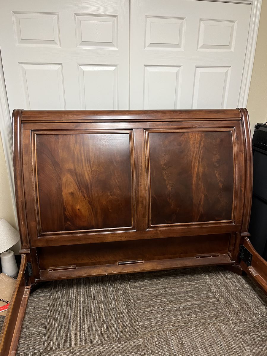 Sleigh Bed Frame- queen size